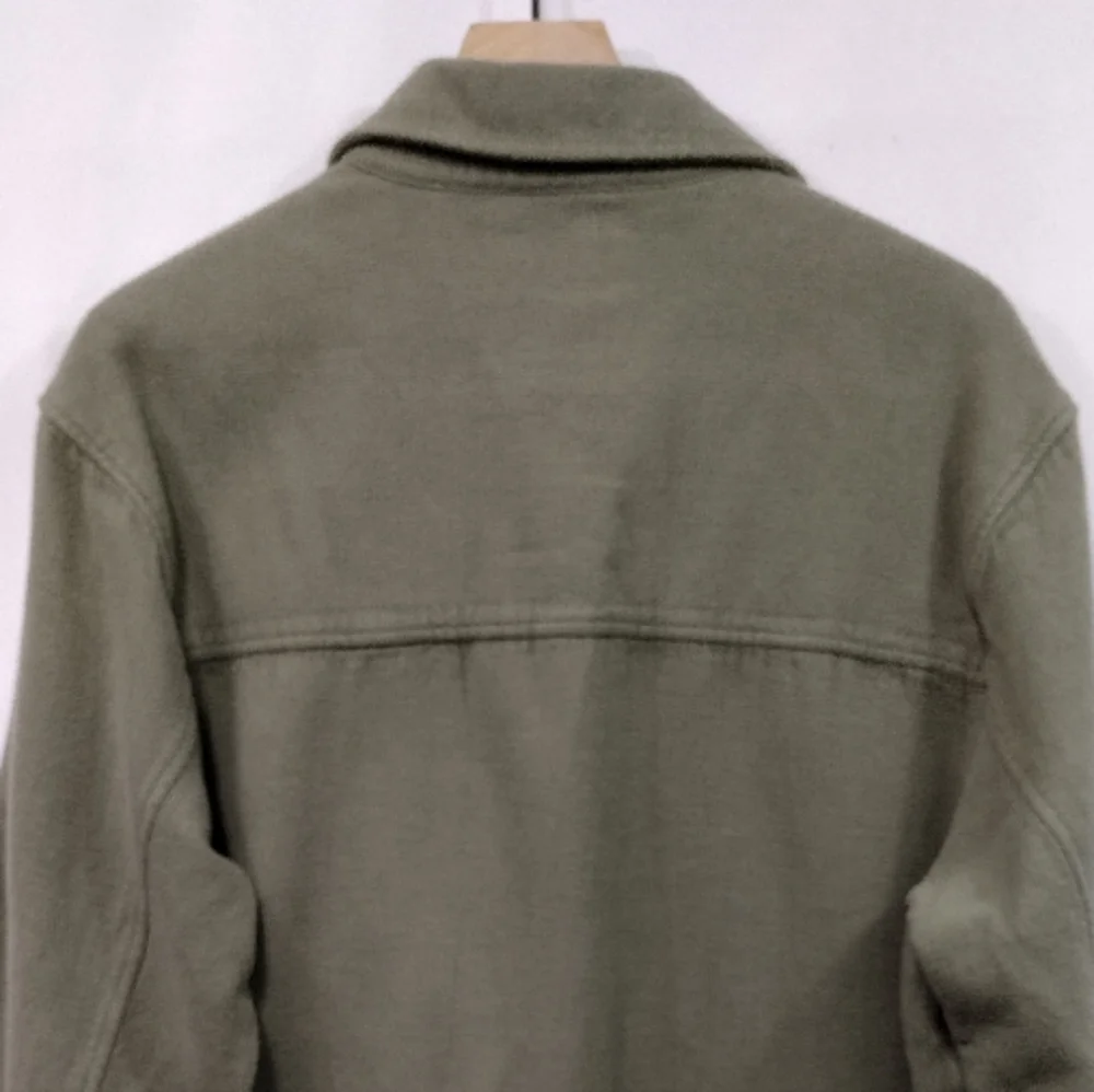 American Eagle Button Front Shacket Women's L Green Boho Retro 90s Y2K Casual - Picture 8 of 9